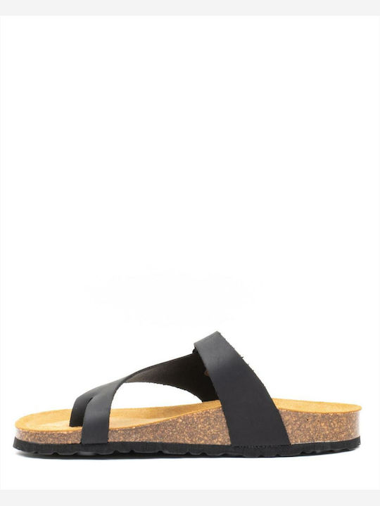 Oak & Hyde Women's Flat Sandals Anatomic in Black Color