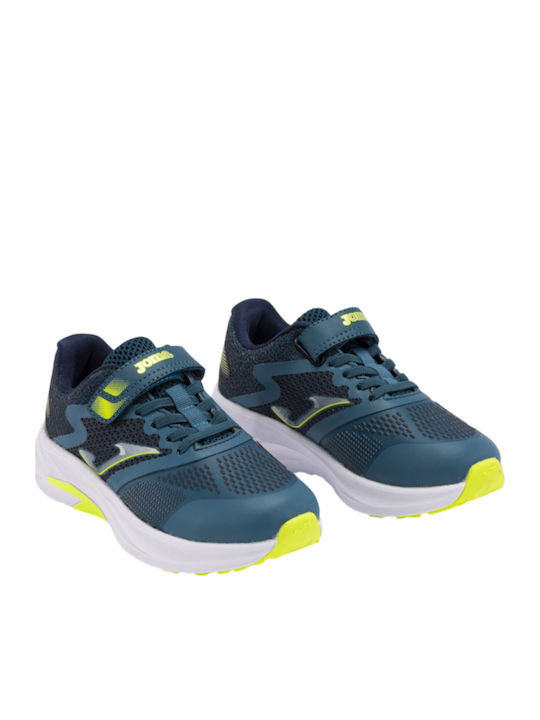 Speed Kids Sports Shoes Running with Hoop & Loop Closure Green