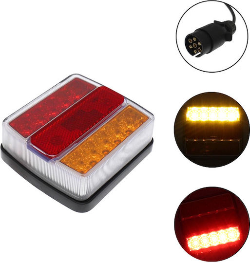 LED Car Towing & Trailer Light Set with Magnet 12V 2pcs