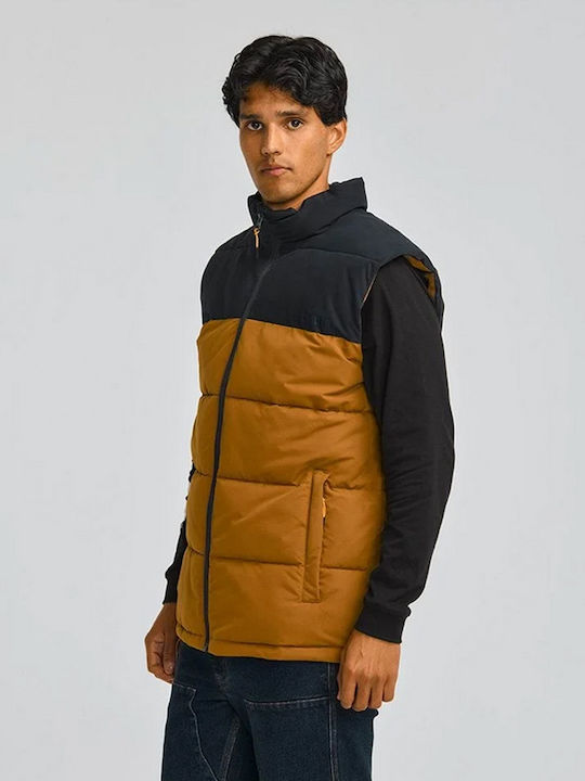 CAT Arctic Zone Waterproof Men's Safety Vest Brown