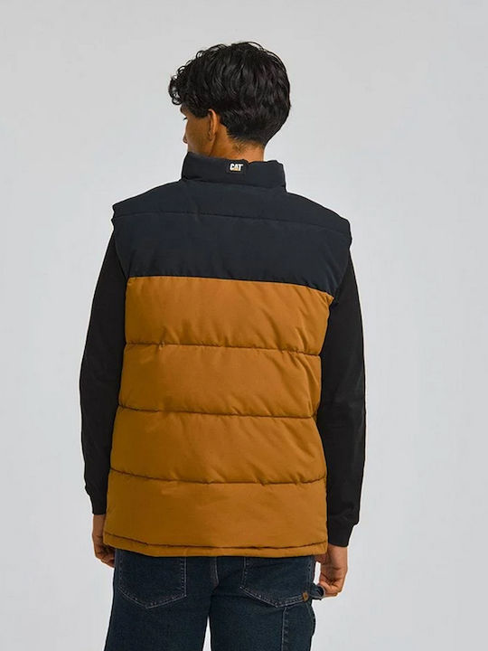 CAT Arctic Zone Waterproof Men's Safety Vest Brown