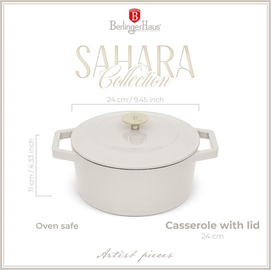 Berlinger Haus Sahara Collection Oală Adâncă 4.35lt / 24cm Berlinger Haus Sahara Collection Oală Adâncă 4.35lt / 24cm