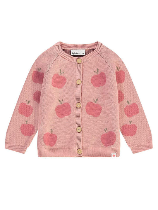 Babyface Kids Cardigan Cotton Pink