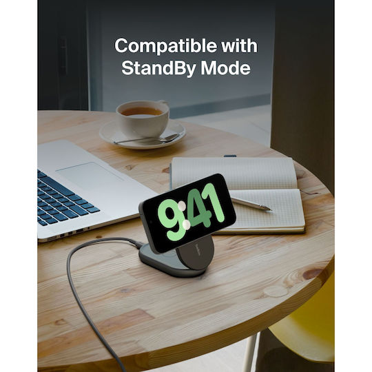 Belkin Încărcător Magsafe 15W Negruς (BoostCharge 2-in-1)