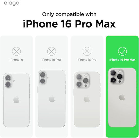 Elago Premium Liquid Umschlag Rückseite Silikon Grün (iPhone 17 Pro Max / iPhone 17 Pro / iPhone 16 Pro Max)