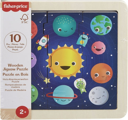 Holz Kinderpuzzle für 2++ Jahre 9pcs (Verschiedene Designs) 1Stück Fisher Price