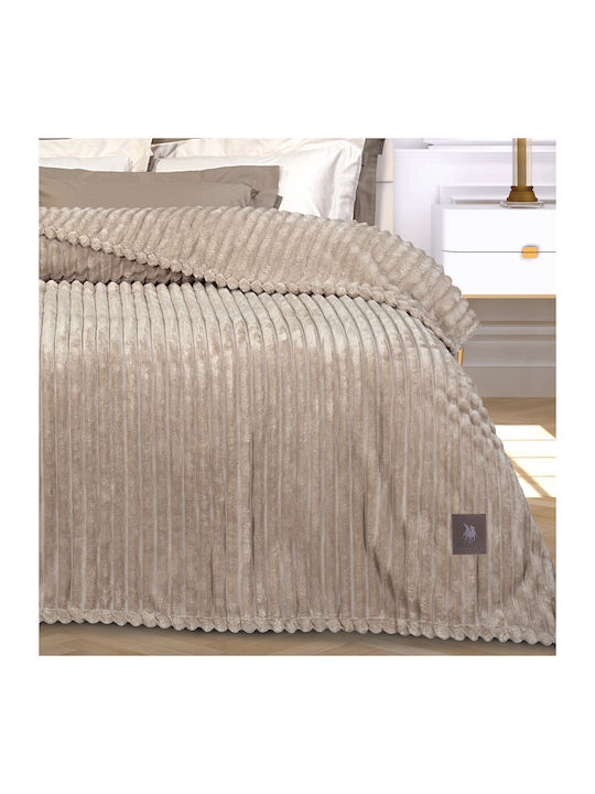 Greenwich Polo Club 3485 Decke Vlies Einzel 160x220cm. Beige