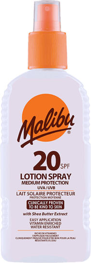 Malibu Spray Impermeabil SPF20 200ml + Balsam Spray După Soare 200ml