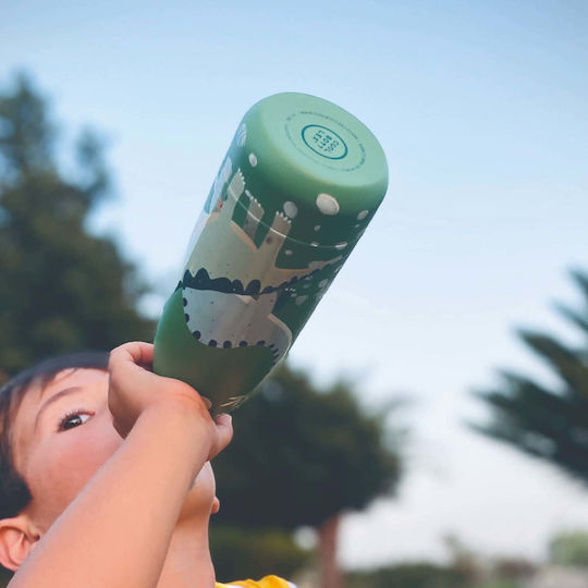Fresk Kids Water Bottle Dinosaur Stainless Steel 350ml