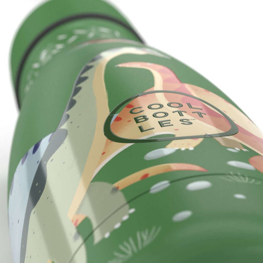 Fresk Kids Water Bottle Dinosaur Stainless Steel 350ml