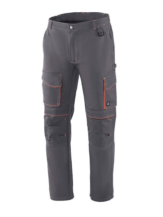 Axon Top Work Trousers Dark Grey Orange