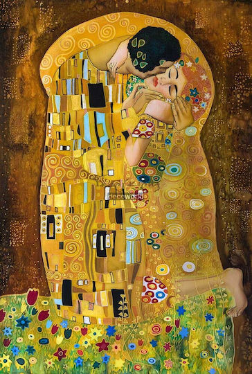 Πίνακας Καμβά " Φιλί" Γκούσταφ Κλιμτ Knv164 45cm X 65cm Πίνακας Καμβά " Φιλί" Γκούσταφ Κλιμτ Knv164 45cm X 65cm