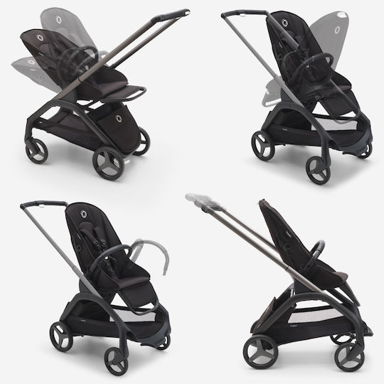 Bugaboo Dragonfly Verstellbar Kinderwagen Geeignet für Neugeborene Black/Forest Green