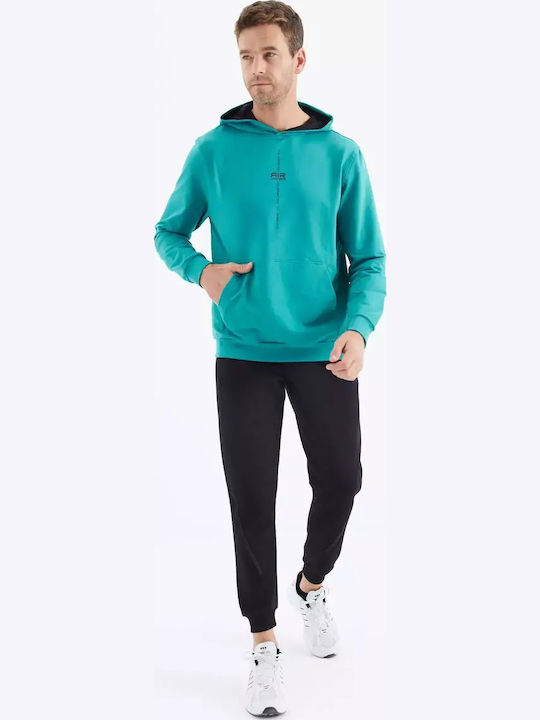 Φούτερ με Κουκούλα Sea Green