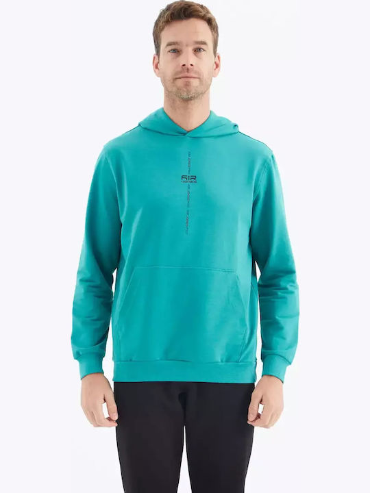 Φούτερ με Κουκούλα Sea Green