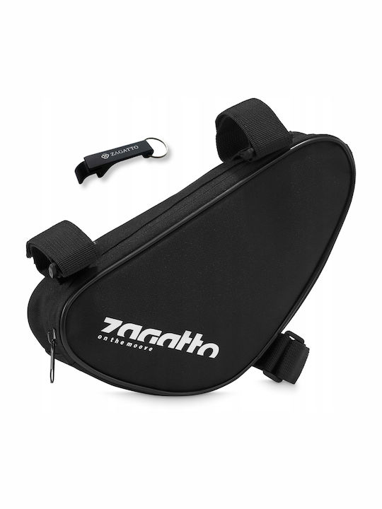 Zagatto Rahmen-Tasche Fahrradtasche 2lt Schwarz