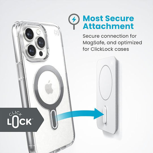 Suport magnetic Speck Everywhere Mount + Clicklock Magsafe Alb