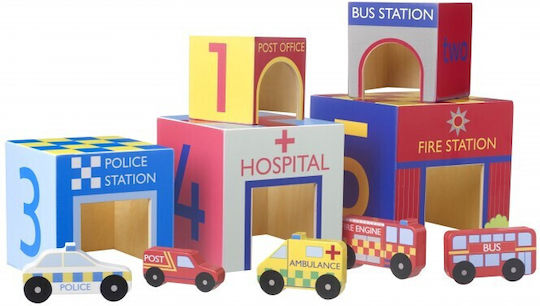 Orange Tree Toys Куб за дейности от дърво за 18++ месеца