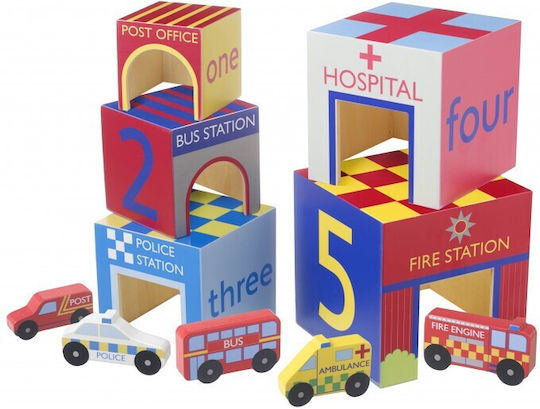 Orange Tree Toys Куб за дейности от дърво за 18++ месеца