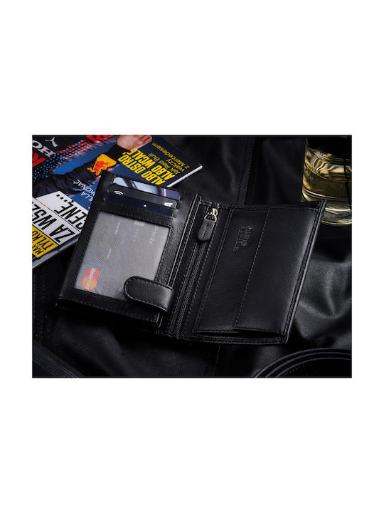 Zagatto Natural Black Leather Wallet Zg-n4-f7 Men's