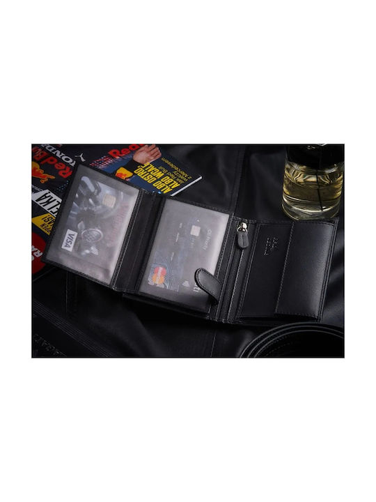 Zagatto Natural Black Leather Wallet Zg-n4-f7 Men's
