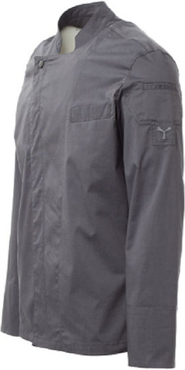 Payper Coat Chef 100% Cotton made Gray with Long Sleeve Elite Mesh