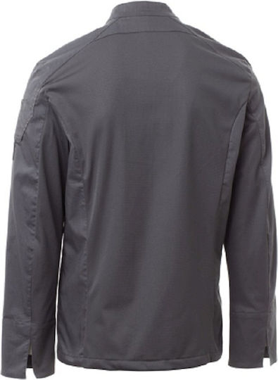 Payper Coat Chef 100% Cotton made Gray with Long Sleeve Elite Mesh