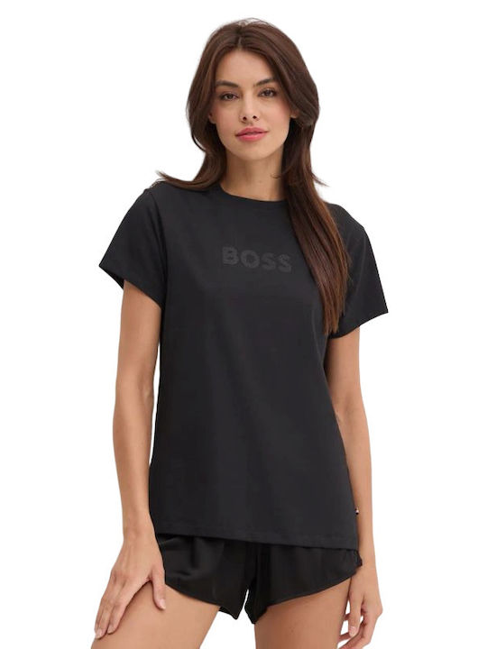 Hugo Boss Γυναικείο Αθλητικό T-shirt Μαύρο