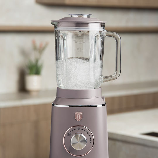 Berlinger Haus Μπλέντερ με Γυάλινη Κανάτα 1.5 lt 1000W Γκρι BH-9496