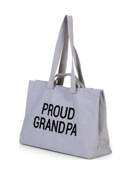Childhome Proud Grandpa Gray Bag Childhome Proud Grandpa Gray Bag