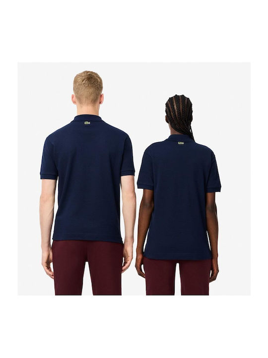 Lacoste Bluza Bărbătească cu Mânecă Scurtă Polo BLUE