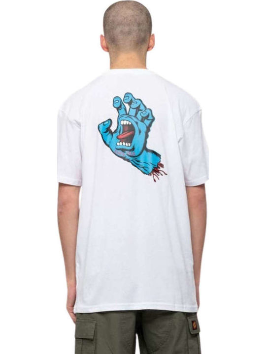 Santa Cruz Screaming Hand Chest T-shirt White