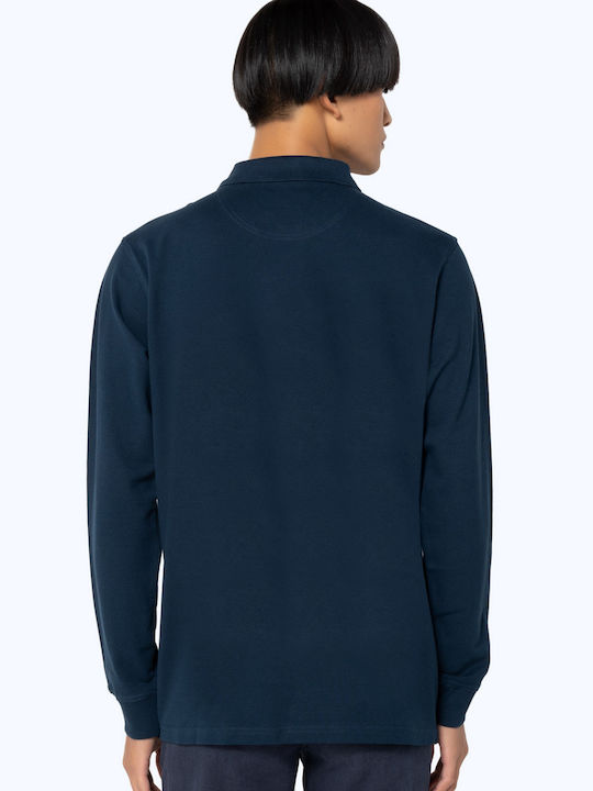 Polo Long Sleeve Blouse Petrol Blue