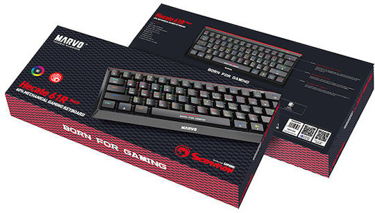 Marvo KG962 Gaming Mechanische Tastatur 60% mit Benutzerdefiniertes Rot Schaltern und RGB-Beleuchtung (Englisch US)