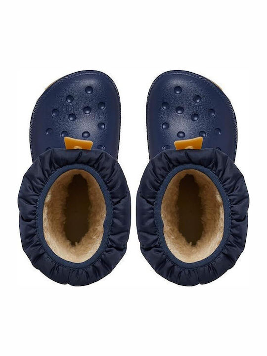 Classic Neo Puff Kids Snow Boots Navy Blue