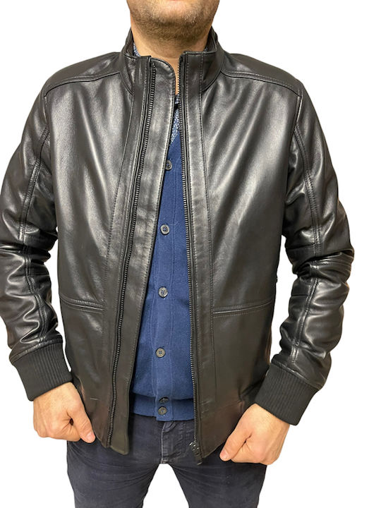 4503 Leather Jacket Biker Black