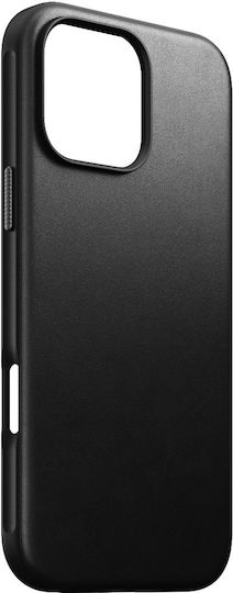 Nomad Modern Umschlag Rückseite Leder 1.9mm Schwarz (iPhone 17 Pro Max / iPhone 17 Pro / iPhone 16 Pro Max)