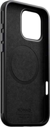 Nomad Modern Horween Umschlag Rückseite Leder 0.75mm Schwarz (iPhone 17 Pro Max / iPhone 17 Pro / iPhone 16 Pro Max)