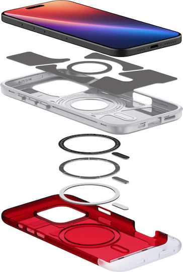 Spigen Classic C1 Umschlag Rückseite Silikon Ruby (iPhone 17 Pro / iPhone 16 Pro)