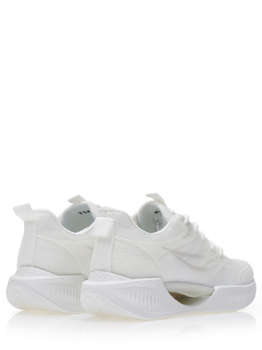 Γυναικεία Flatforms Sneakers Λευκά