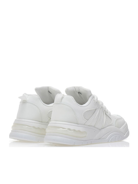 Γυναικεία Flatforms Sneakers Λευκά