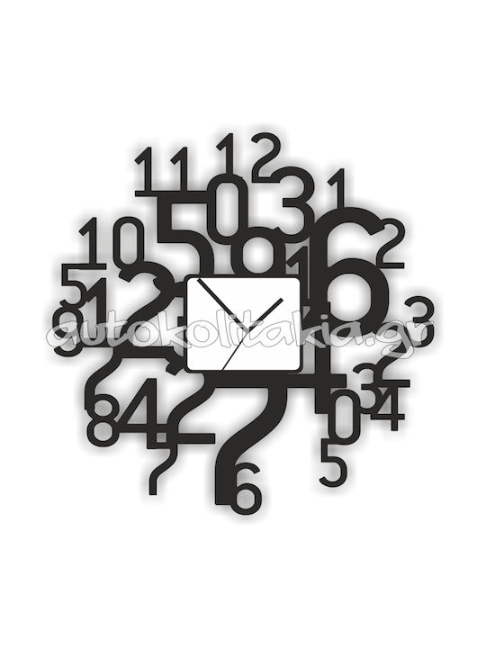 Wall Clock - Abstract Numbers