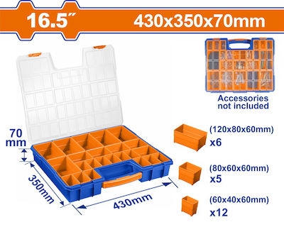 Wadfow Tool Compartment Organiser 43x35x7cm