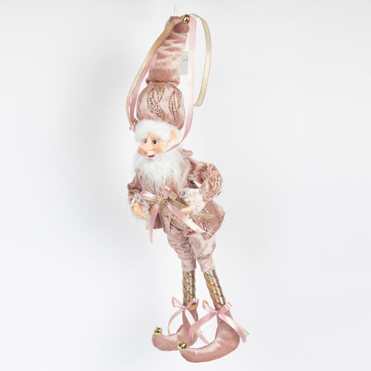 Eurolamp De Crăciun Plastică Figurină Elf Roz Înălțime 8cm.