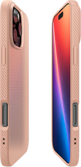 Spigen Liquid Air Umschlag Rückseite Silikon Rose Titanium (iPhone 17 Pro / iPhone 16 Pro)