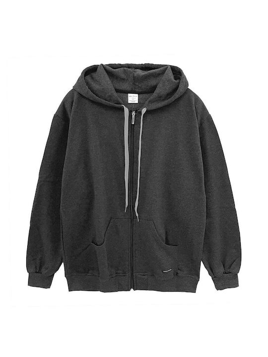 Ustyle Men's Sweatshirt Jacket with Hood and Pockets Blue