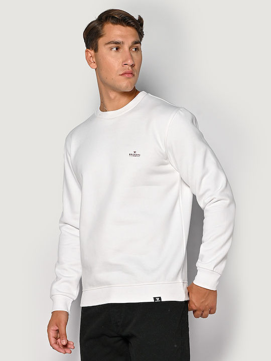 Brokers Jeans Herren Sweatshirt White