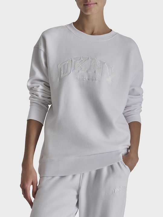 DKNY Logo Γυναικείο Φούτερ White