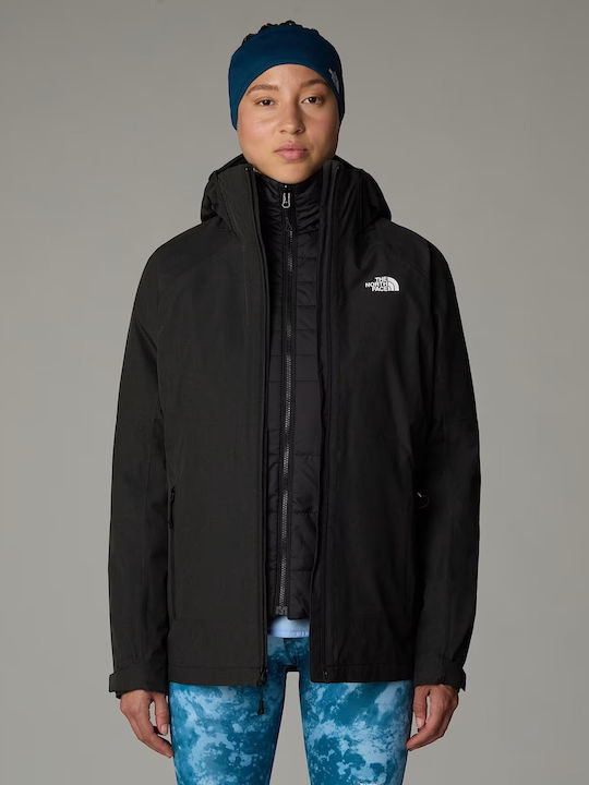 The North Face Inlux Triclimate Jacket Κοντό Γυναικείο Μπουφάν για Χειμώνα Black