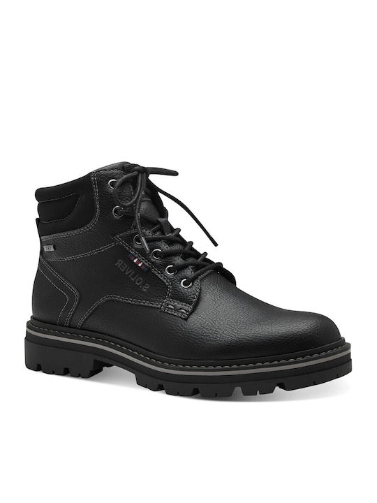 Leather Black Men's Boots Anatomical